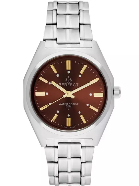 Zegarek Kwarcowy PERFECT P186-07 tarcza BORDO
