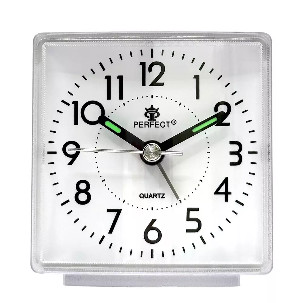 Budzik Kwarcowy Perfect S272C WHITE