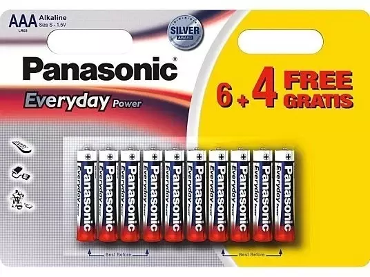 Bateria Panasonic LR3 AAA Everyday Power 6+4 - paczka 10 szt.