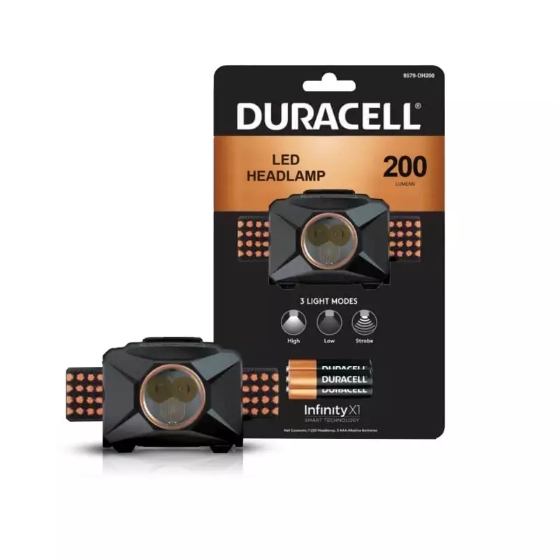 Latarka Duracell 8579 czołowa 200 lumenów