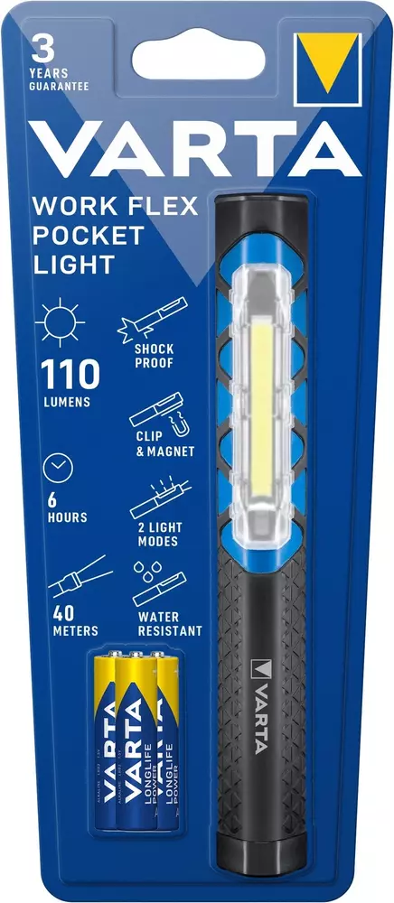 Latarka Varta Work Flex Pocket Light