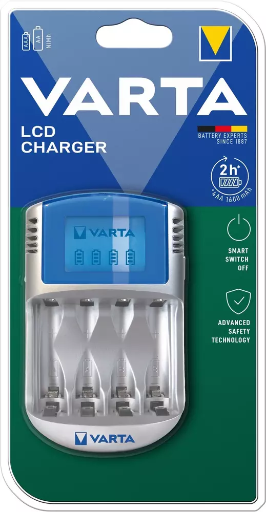 Ładowarka Varta LCD Charger + kabel USb 57070 bez akumulatorów