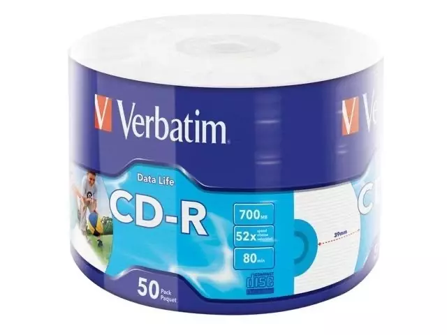 Płyta Verbatim CD-R 700MB 43794 Printable szpindel