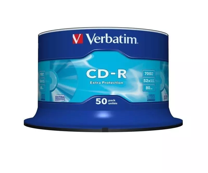 Płyta Verbatim CD-R 700MB 43351 Extra Pro Cake 50 