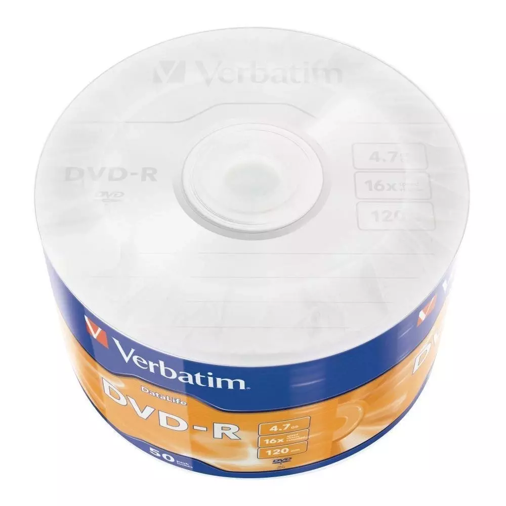 Płyta Verbatim DVD-R 4.7GB 50P 43791