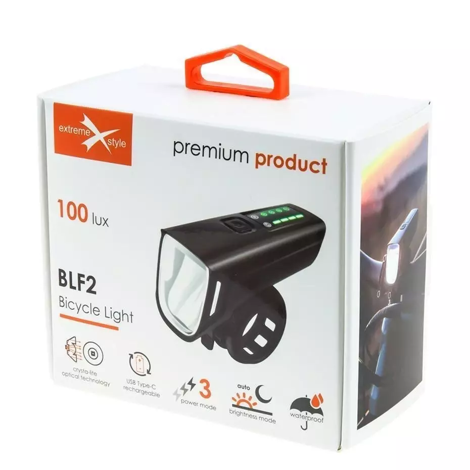 Lampka rowerowa  eXtremestyle  przednia BLF2