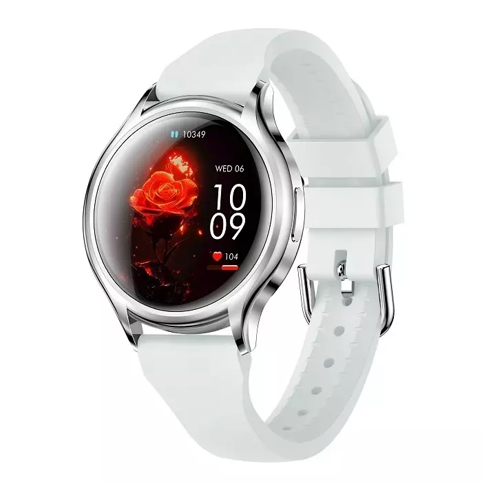 Smartwatch Hagen HB38 SREBRNY PASEK BIAŁY