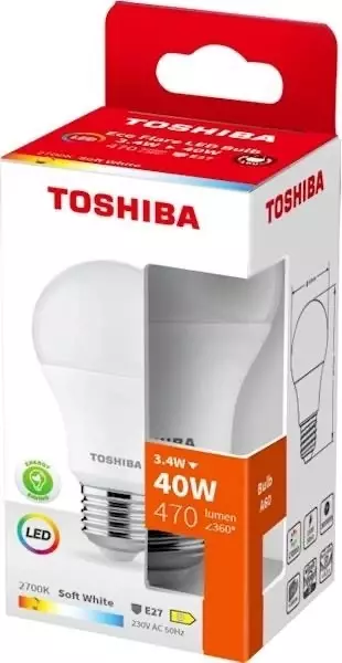 Żarówka Toshiba ECO F.E27 A60 3.4W 470LM 2700K 40W