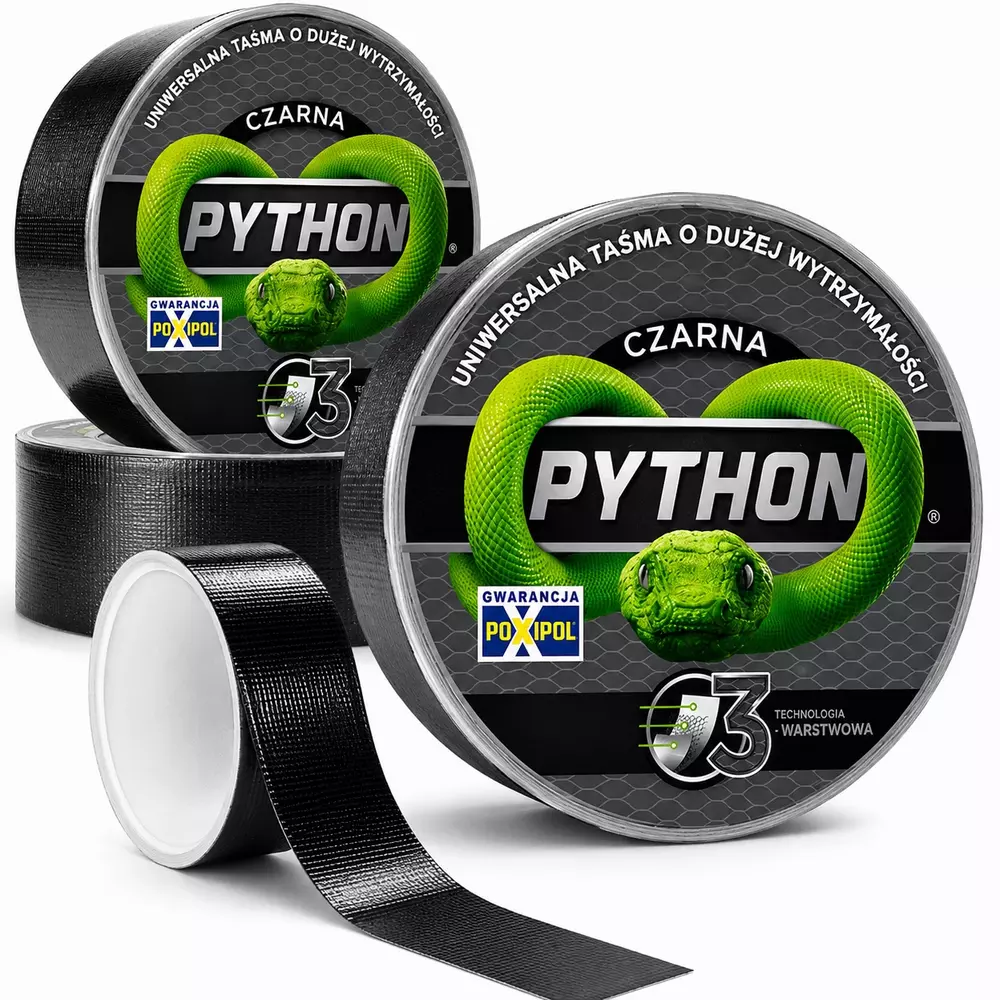 Taśma Python czarna 48mm x 9m