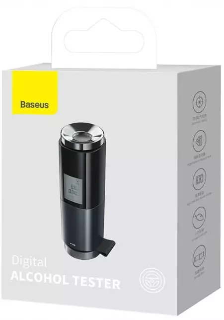 BAS011825 - Baseus alkomat elektroniczny bezustnikowy LCD czarny