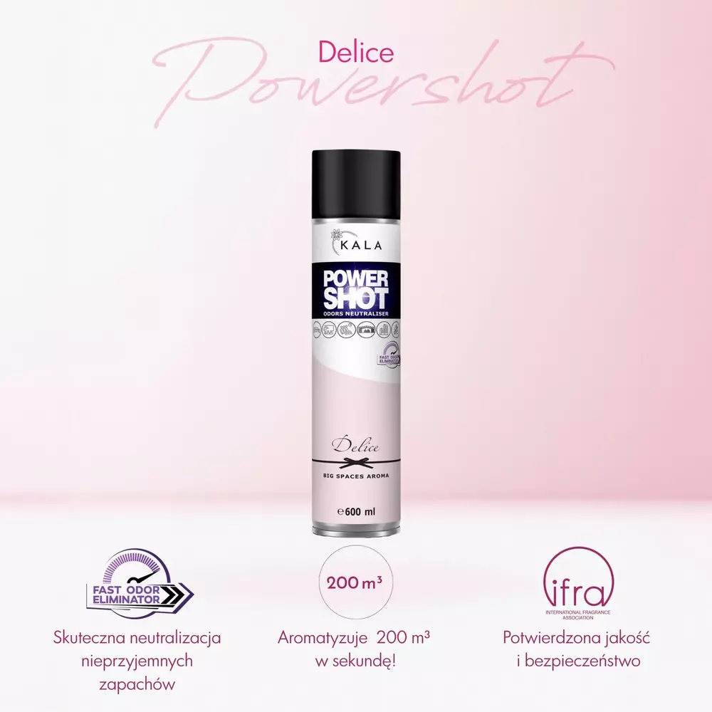 POWER SHOT 600ML SPRAY DELICE