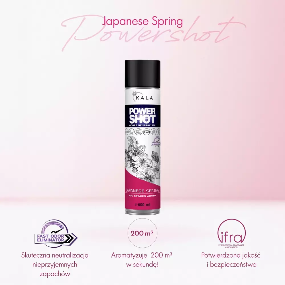 POWER SHOT 600ML SPRAY JAPANES SPRING
