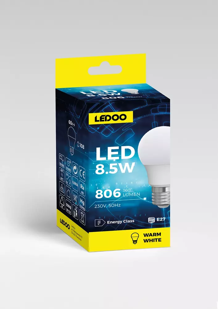 Żarówka Ledoo DK 8.5W E27