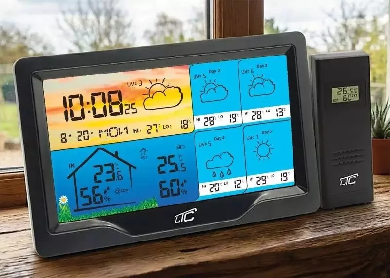 Stacja pogodowa LTC SMART z kolorowym wyświetlaczem czarna