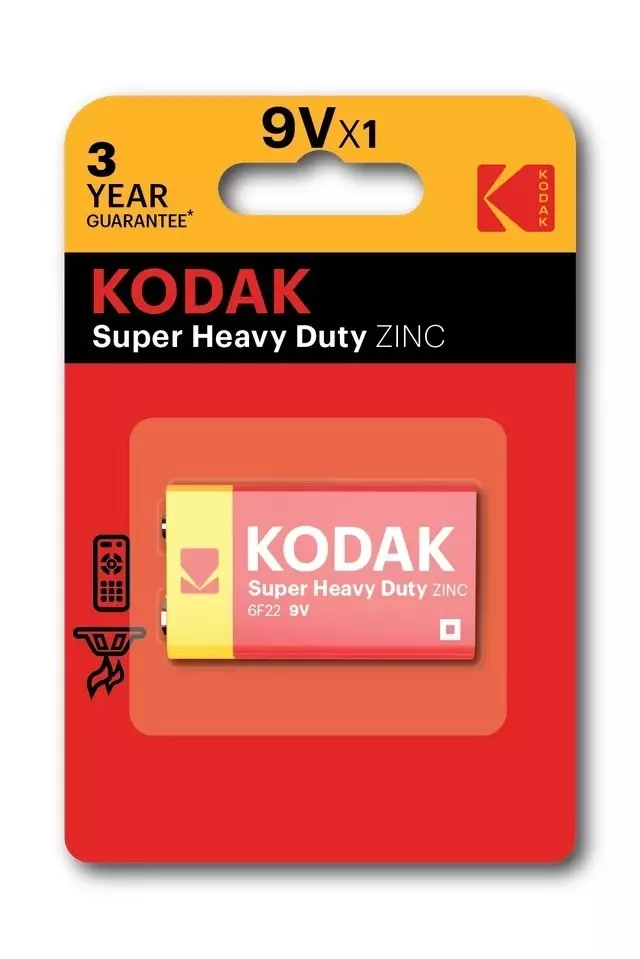Bateria Kodak super heavy duty 9V 6F22 B1 blister 