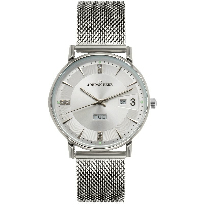 Zegarek Jordan Kerr L1059 IPS  TARCZA SILVER