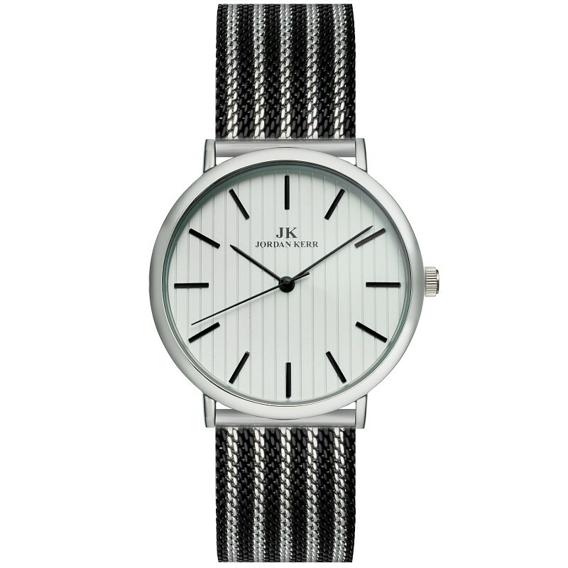 Zegarek Jordan Kerr C4014 IPS TARCZA SREBRNA INDEX SILVER