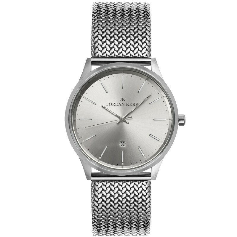 Zegarek Jordan Kerr G3015 IPS SREBRNA TARCZA 1