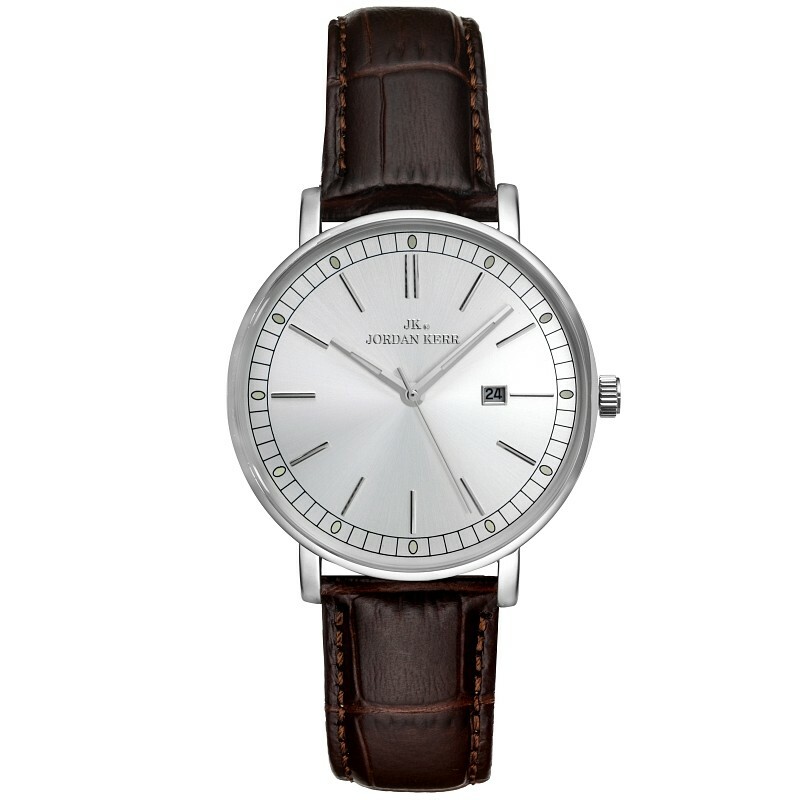 Zegarek Jordan Kerr J6003 DATA IPS PASEK BRĄZOWY 1
