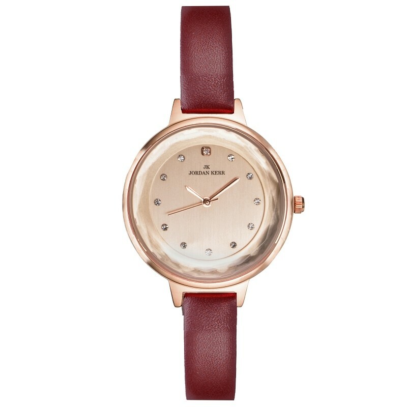 Zegarek Jordan Kerr P103W IPRG BORDO PASEK