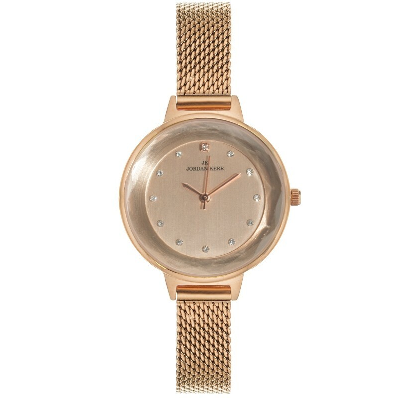 Zegarek Jordan Kerr P103W IPRG SIATKA TARCZA ROSE