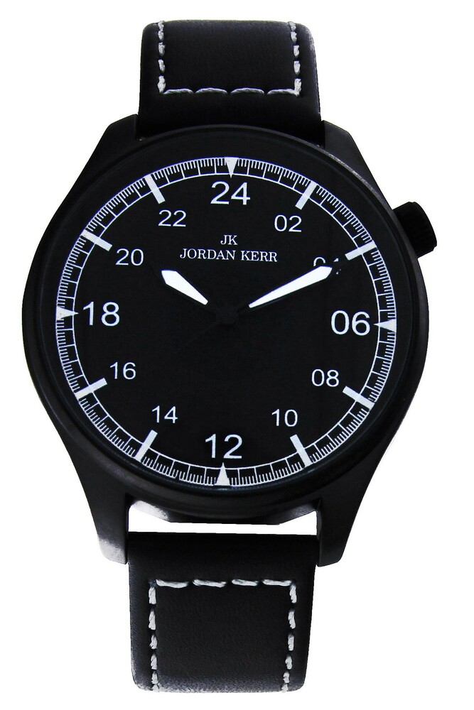 Zegarek Jordan Kerr PT- 11898 IPB CZARNY PASEK
