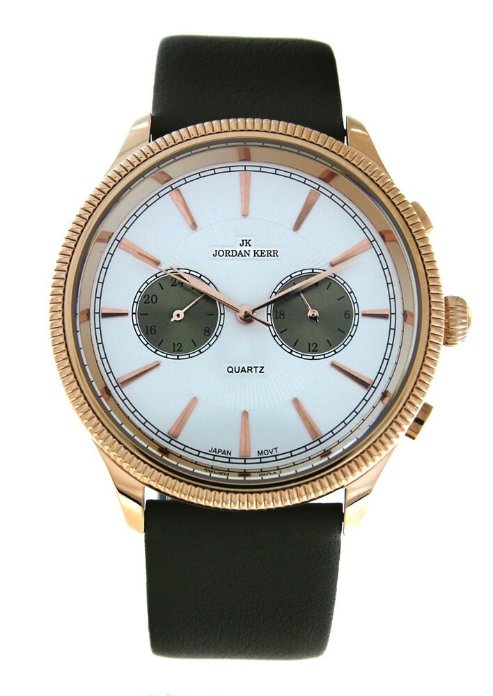 Zegarek Jordan Kerr D6816G IPRG khaki pasek
