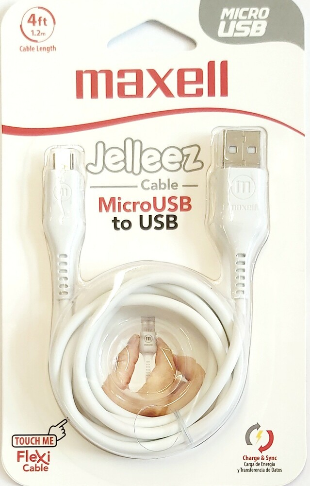 Kabel USB MAXELL Jelleez Micro USB biały