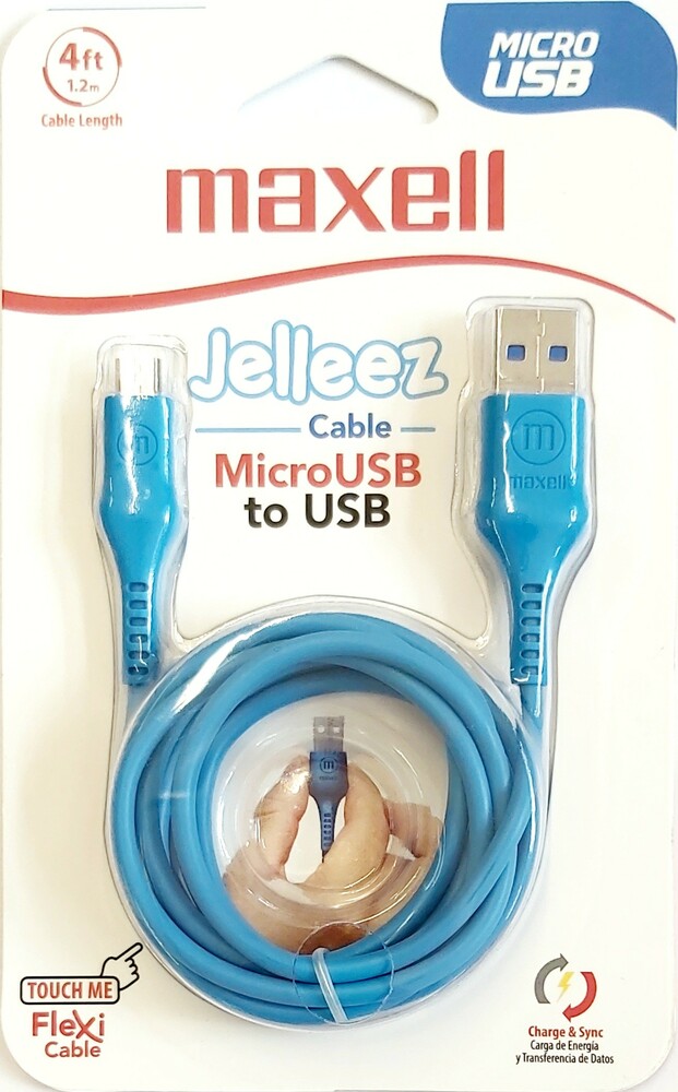 Kabel USB MAXELL Jelleez Micro USB niebieski