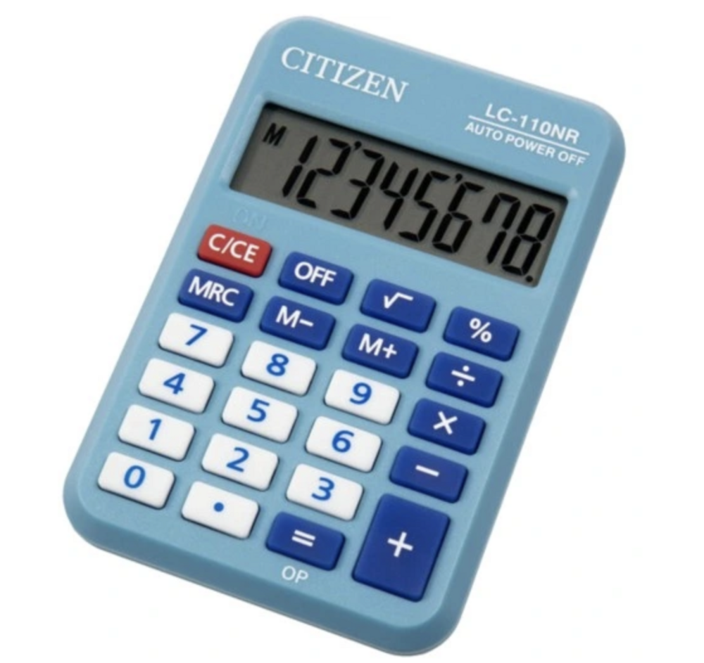 Kalkulator Citizen LC-110NR Niebieski