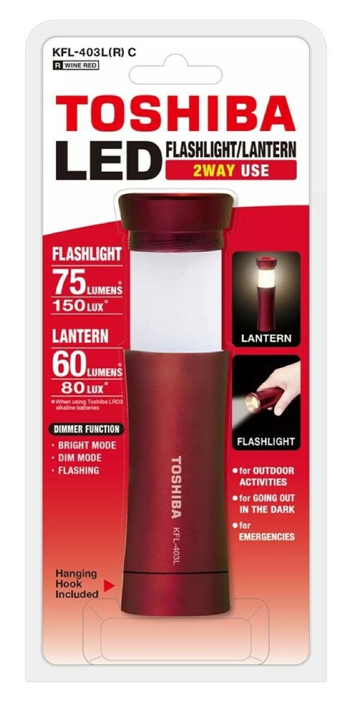 Latarka Toshiba LED KFL-403L czerwona