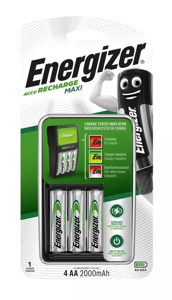 Ładowarka Energizer 635043/638582 Maxi +4 x AA 2000 mAh - 1 szt. / pudełko 4 szt.