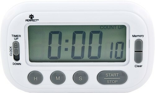 Minutnik LCD Perfect TM 89 BIAŁY