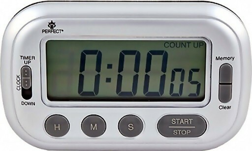 Minutnik LCD Perfect TM 89 SREBRNY