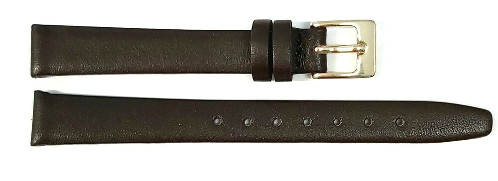 Pasek Chermond A132 BRĄZOWY KLAMRA ZŁOTA 14MM
