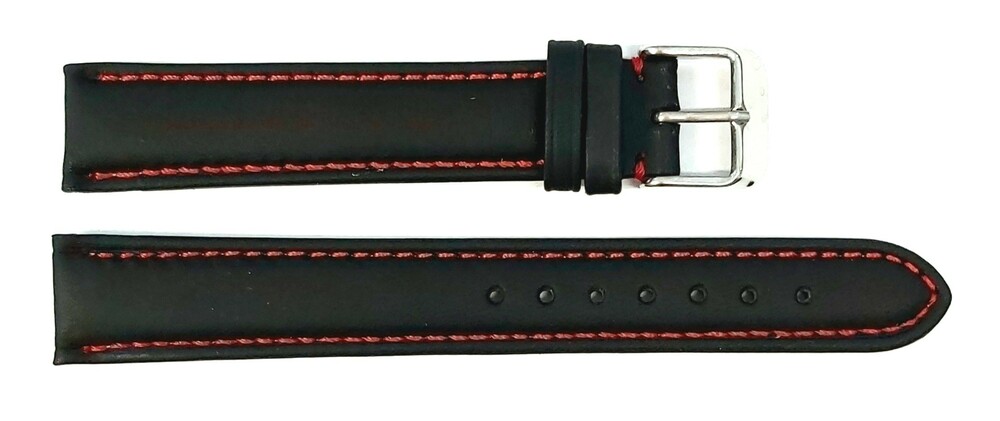 Pasek Chermond A140L CZARNY NIĆ CZERWONA 18MM