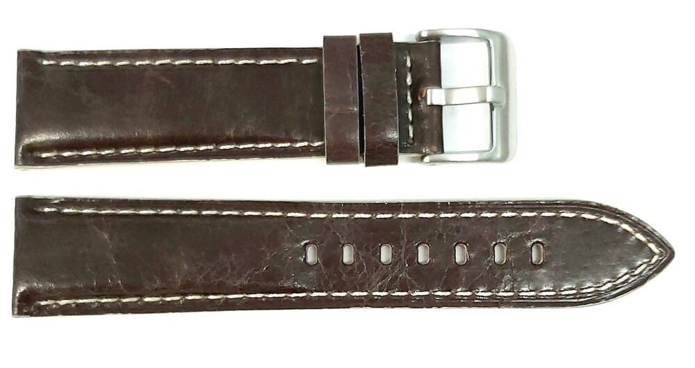Pasek Chermond A153 CIEMNO-BRĄZOWY 22MM