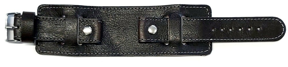 Paski Podkładka SOLID 20mm ciemno-brązowa nić brązowa