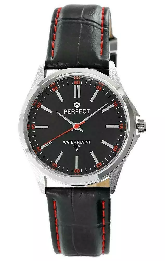 Zegarek PERFECT C424 SILVER TARCZA GRANATOWA
