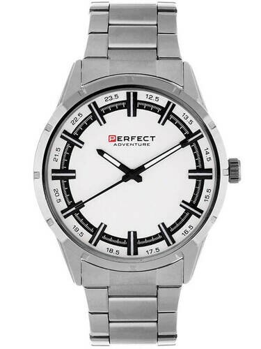 Zegarek PERFECT METAL M147-01 PNP TARCZA BIAŁA