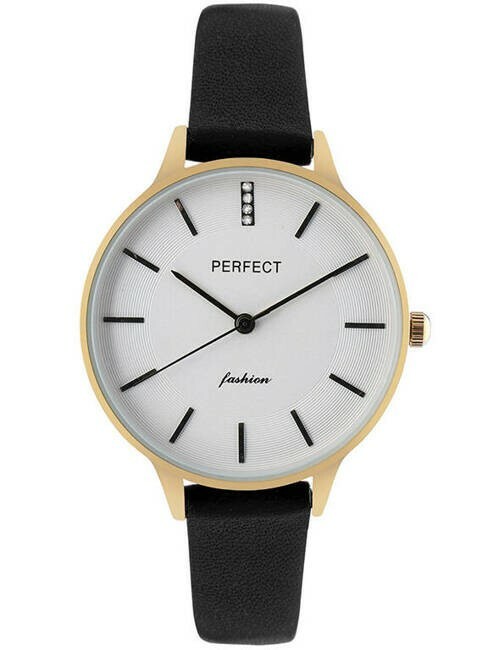 Zegarek PERFECT pasek E353 IPG PASEK CZARNY TARCZA JASNA