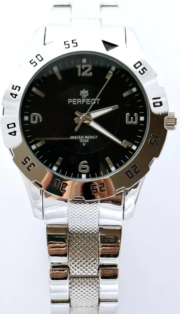 Zegarek PERFECT G410 B DATA SZARA TARCZA