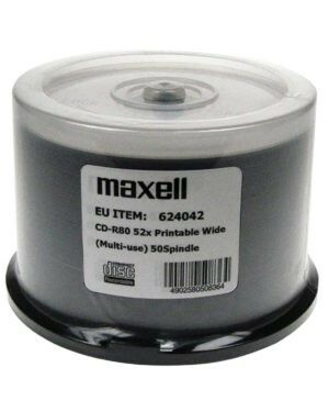 Płyty Maxell 624042 CD-R 80 52x50S PR(M/USE W) NB WIDE