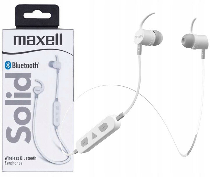 Słuchawki Maxell bezprzewodowe SOLID BLUETOOTH BIAŁE