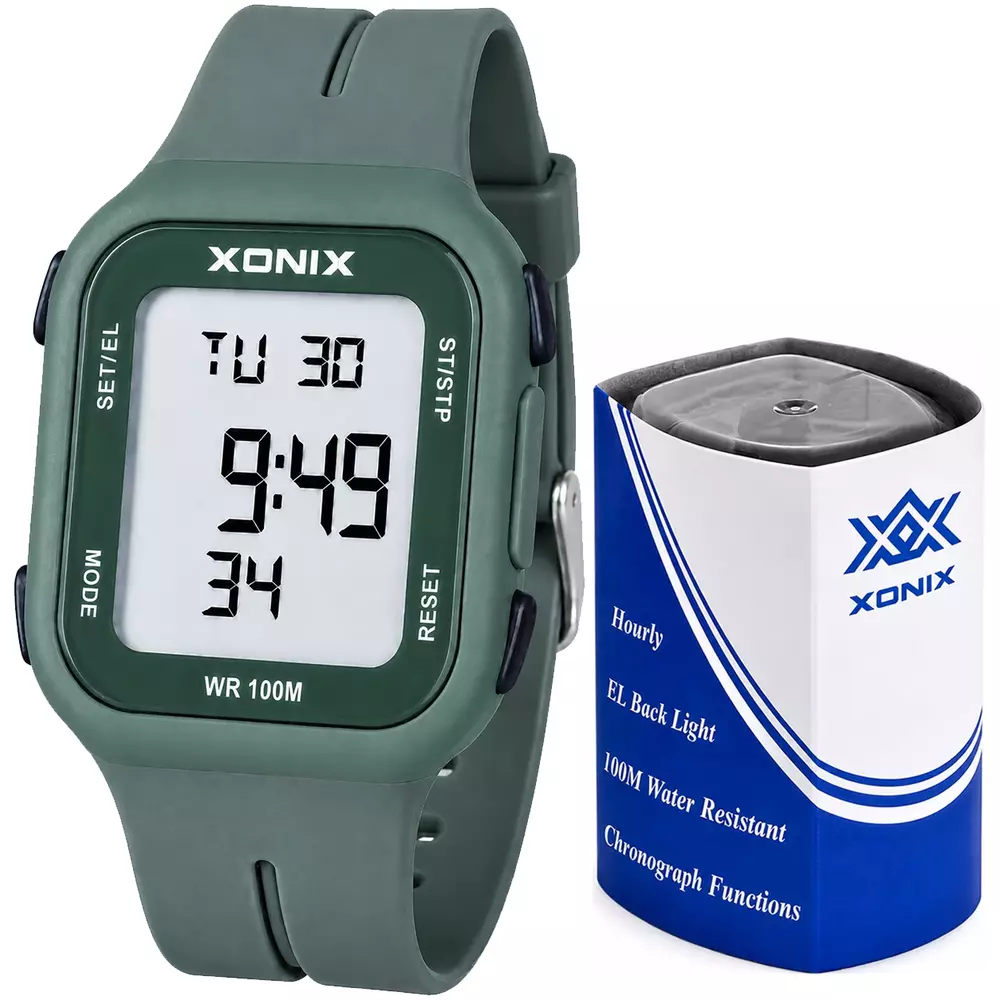 Zegarek XONIX ZAA 002 z funkcją krokomierza i pomiaru temperatury