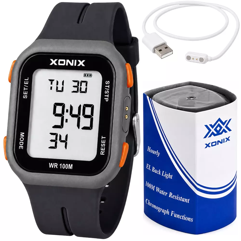 Zegarek XONIX ZAA 004 z funkcją krokomierza i pomiaru temperatury