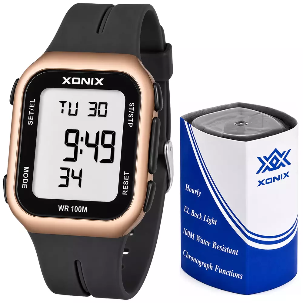 Zegarek XONIX ZAA 005 z funkcją krokomierza i pomiaru temperatury