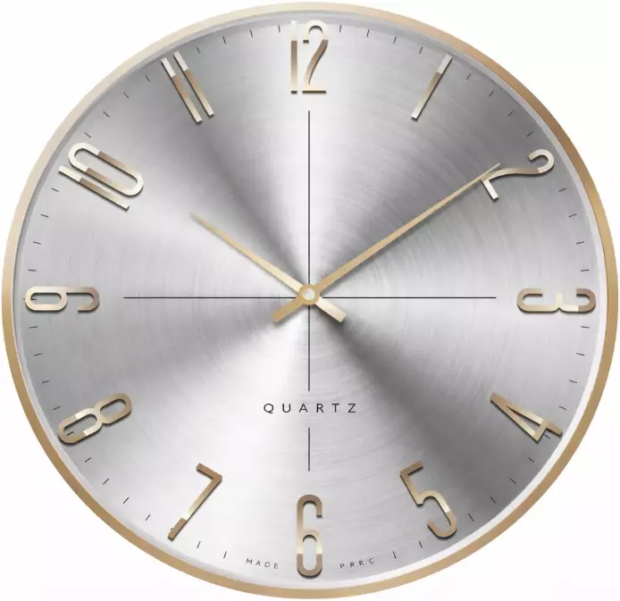Zegar ścienny analogowy Chermond 1768.064 srebrny Ø 39