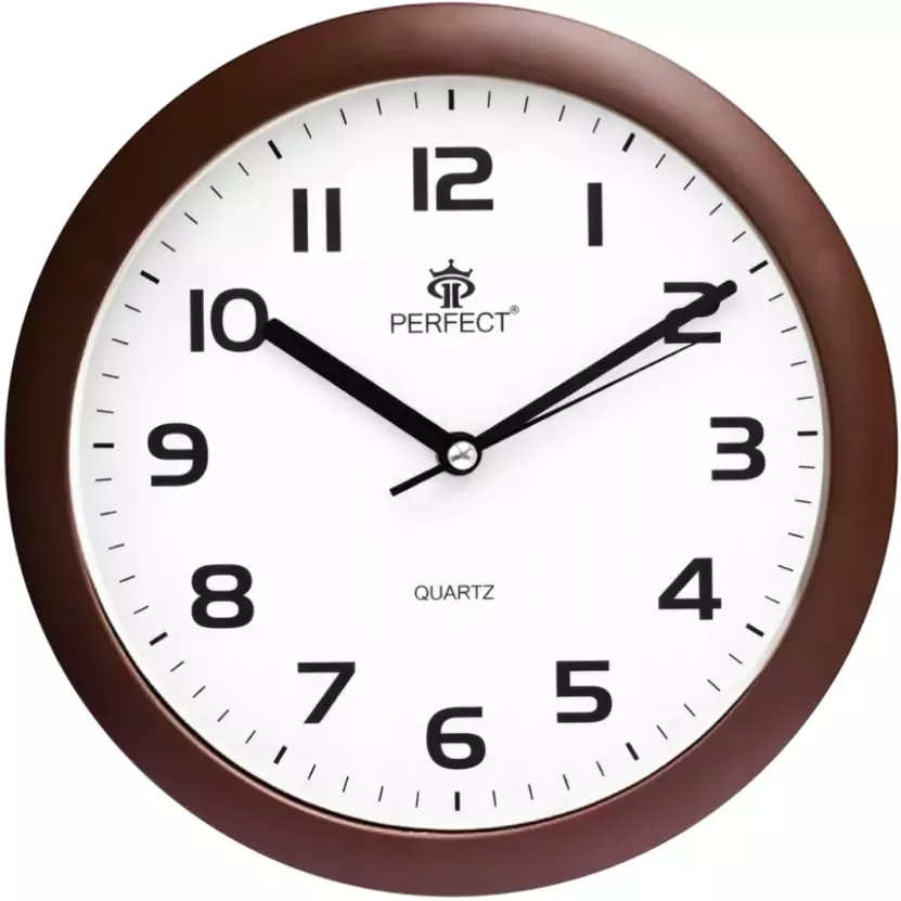Zegar ścienny analogowy Perfect 7130 Brązowy Ø 25.5