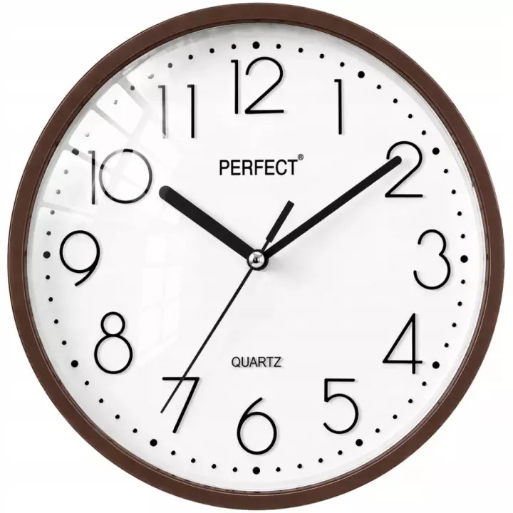Zegar ścienny analogowy Perfect FX-5814 Brązowy Ø 22CM